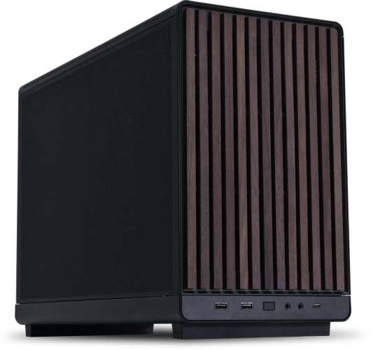 Корпус mATX Lian Li A3 Wood, Mini-Tower, без БП,  черный [g99.a3x-wd.r0]